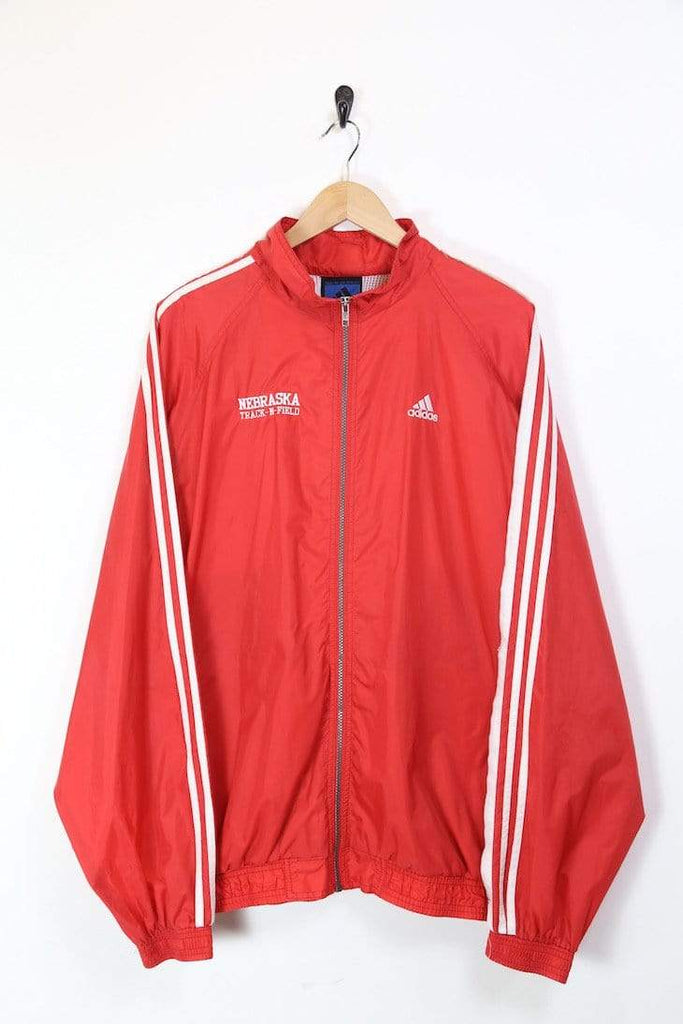 red adidas windbreaker