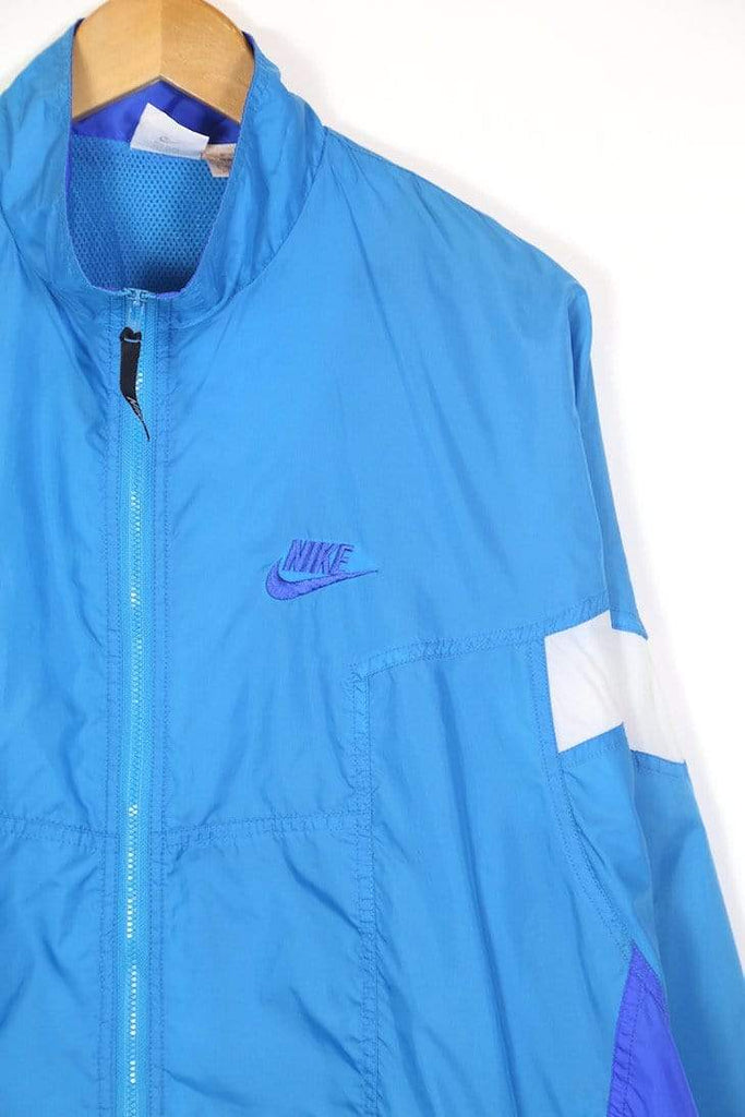 nike blue windbreaker jacket