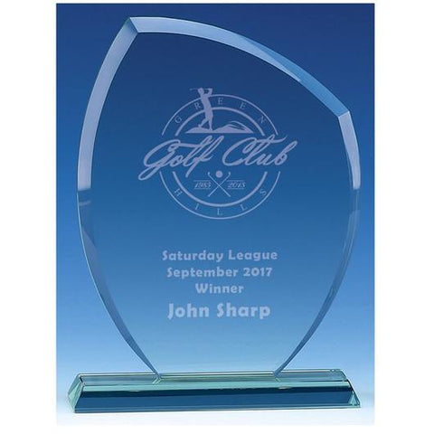 Premium Engraved Glass Award