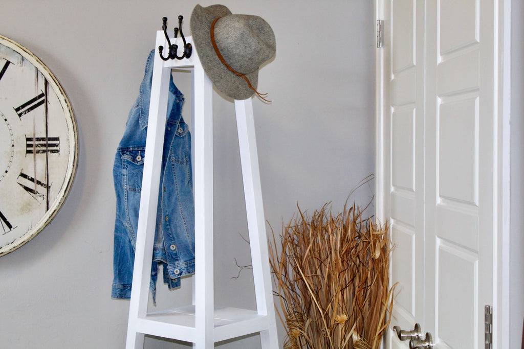DIY Coat Rack for the home entryway