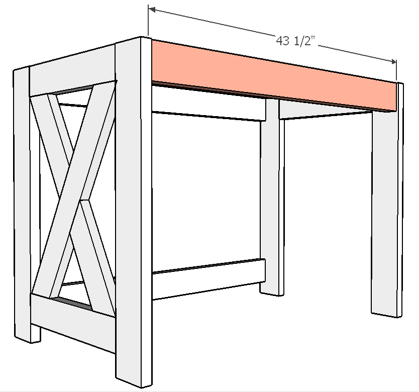 DIY Farmhouse Office Desk