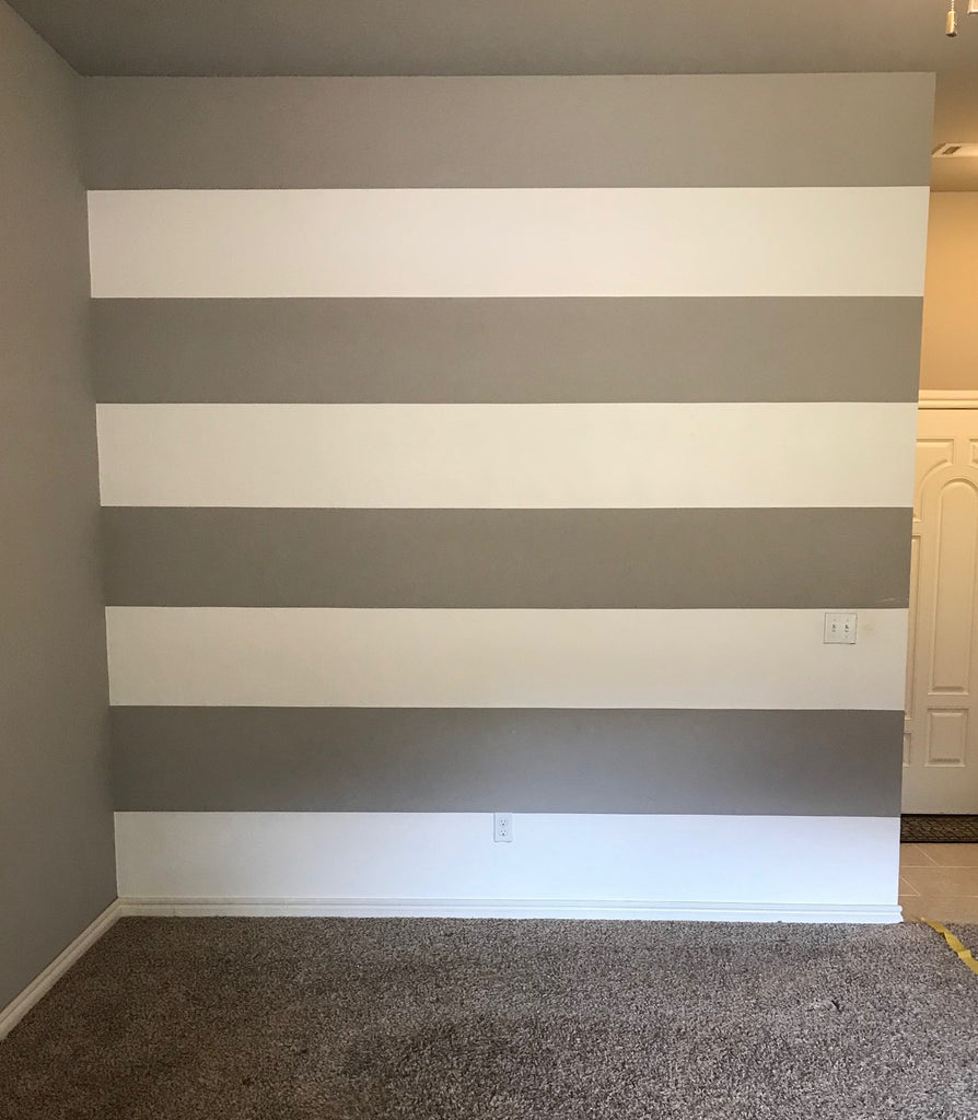 DIY Striped Wall