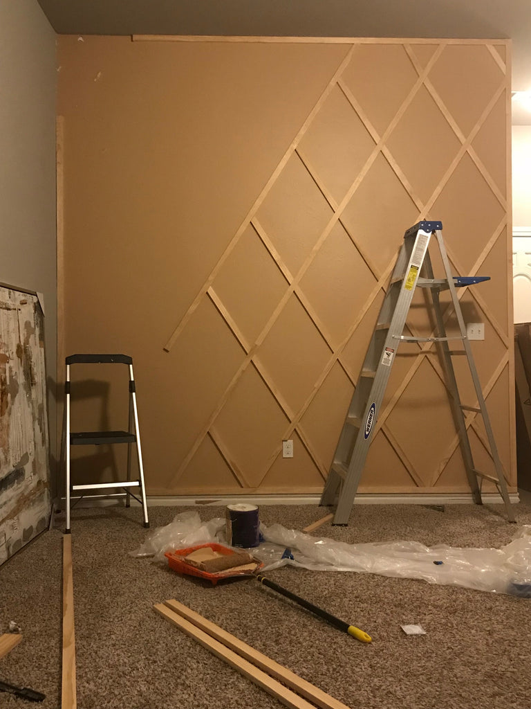 DIY Paneled Wall