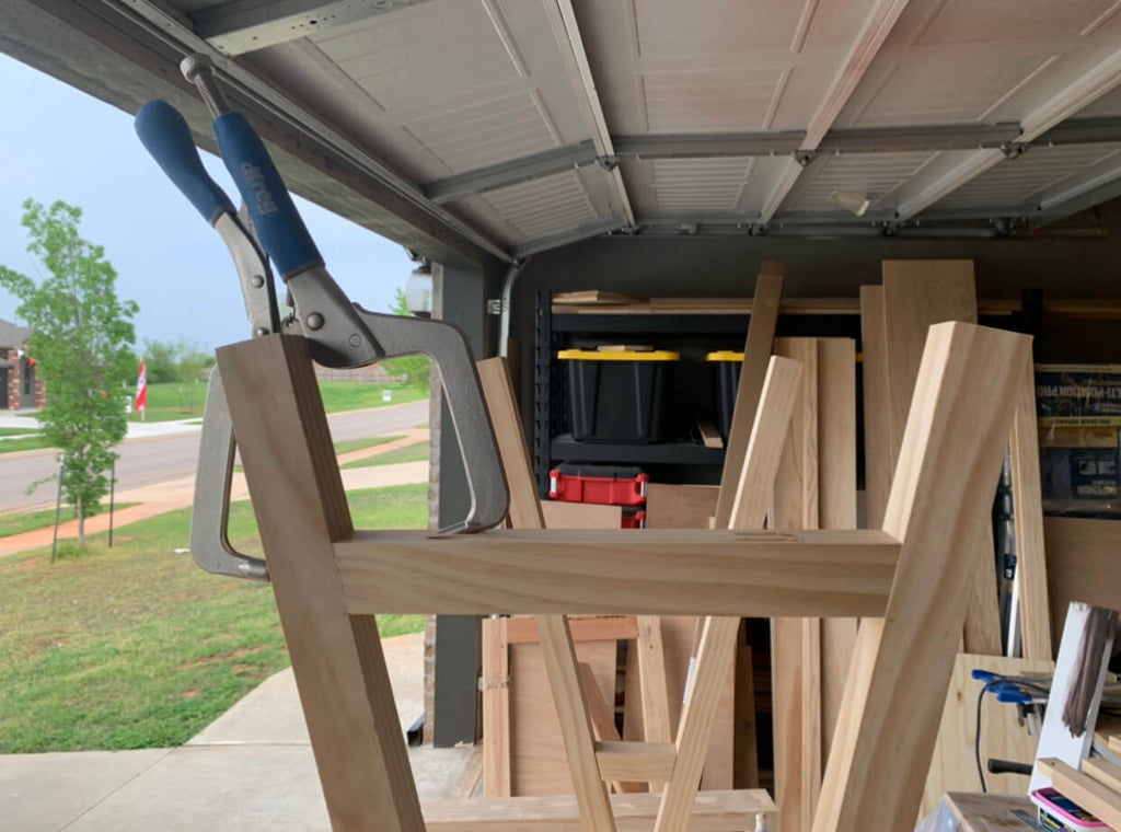 DIY Sawhorse Desk