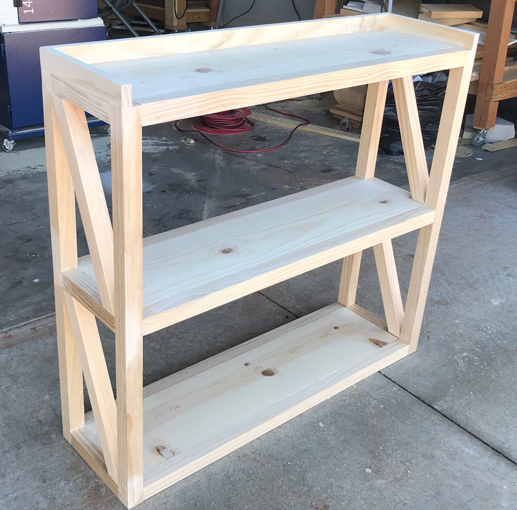 DIY industrial console cart for the home entryway 