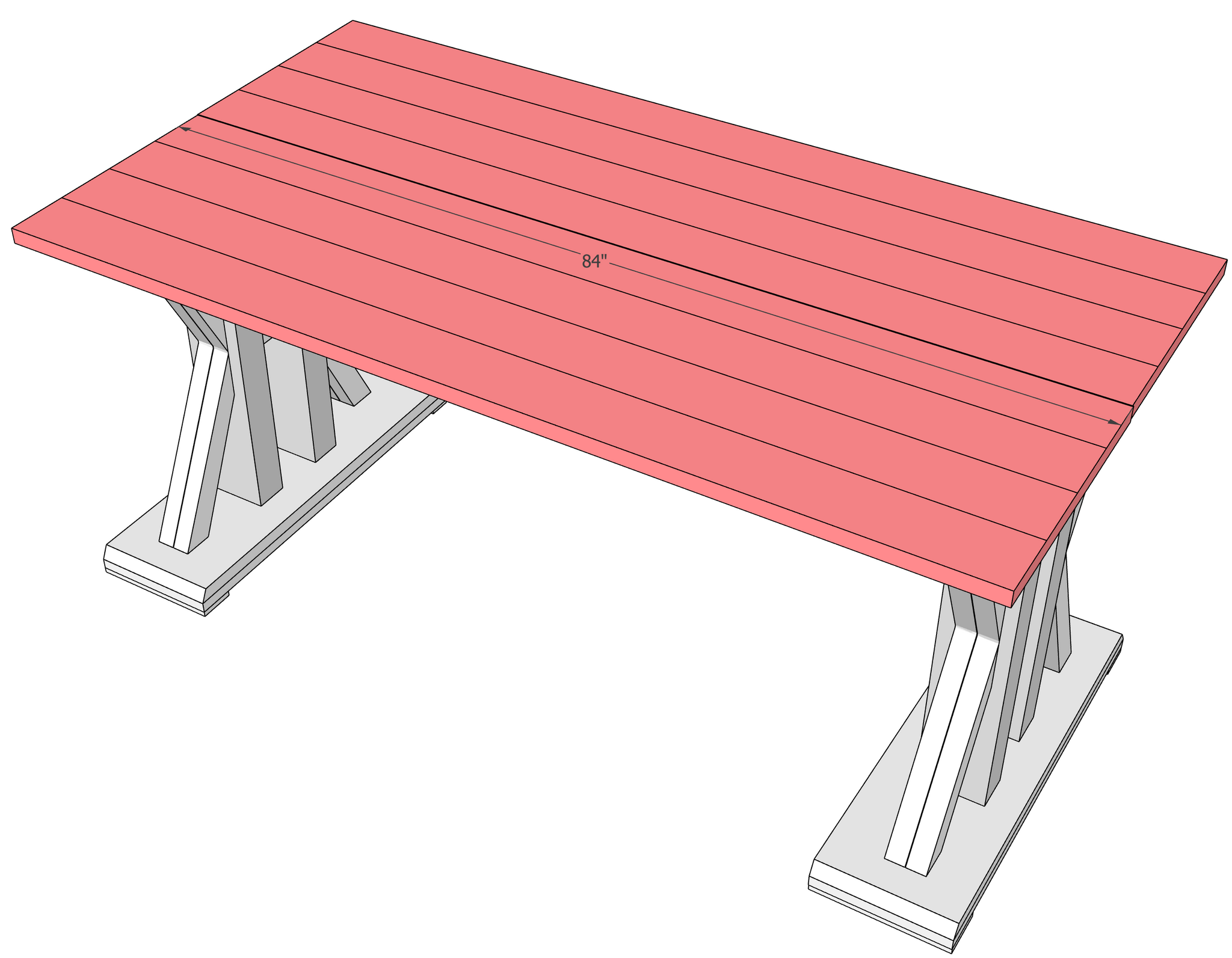 French Farmhouse Dining Table Woodworking Plans
