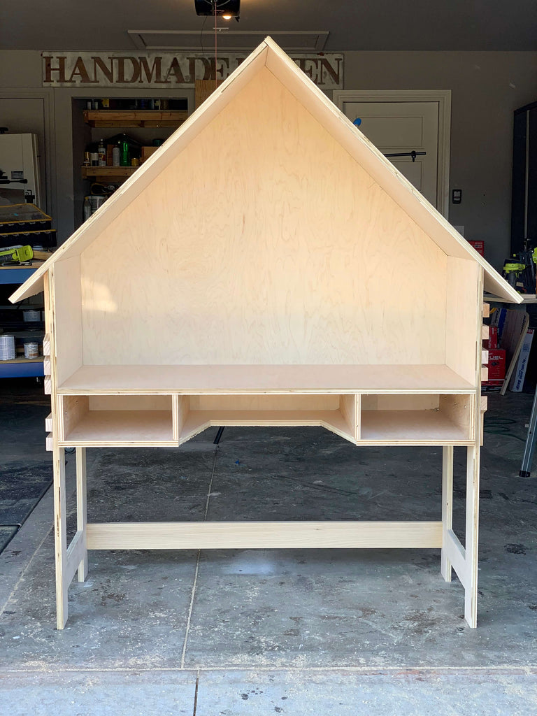 DIY House Frame Kid's Desk 