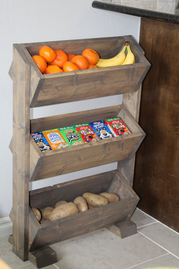 DIY Produce Stand for the home kitchen