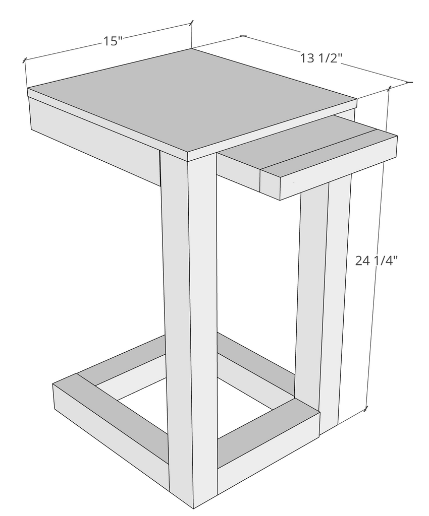 Pull Out Table Dimensions