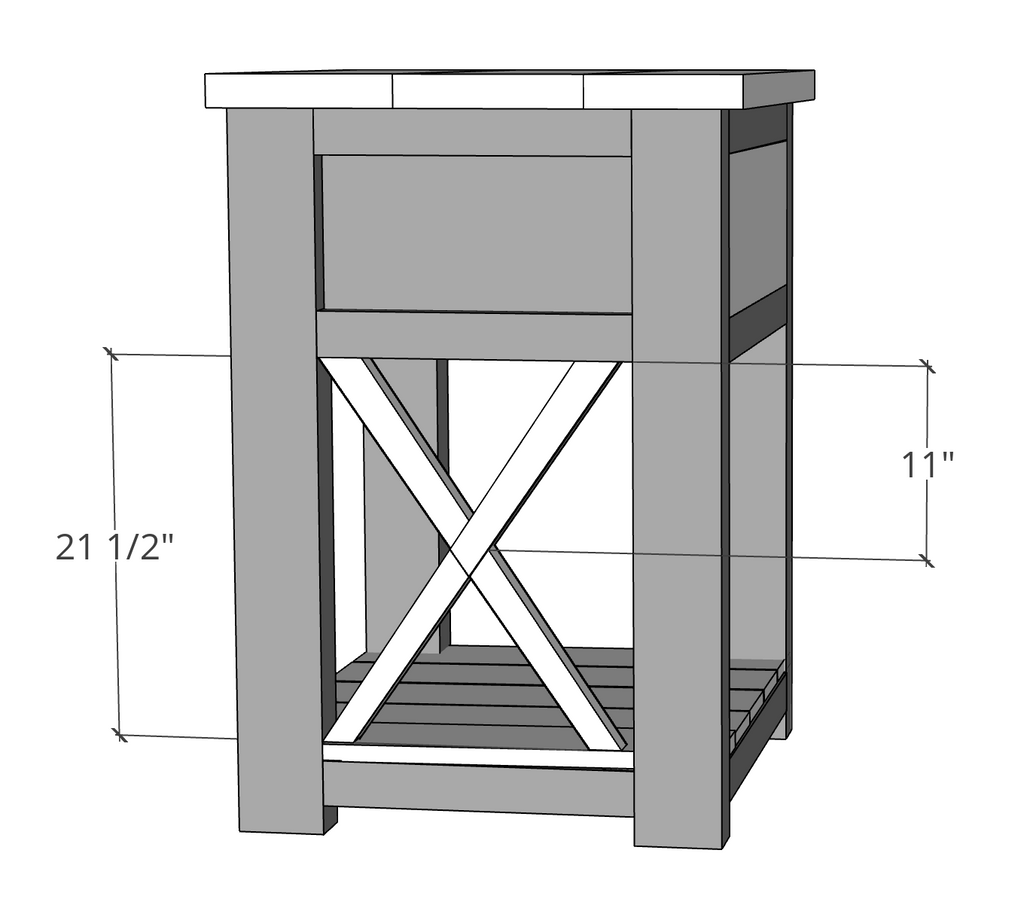 Farmhouse Nightstand Plans