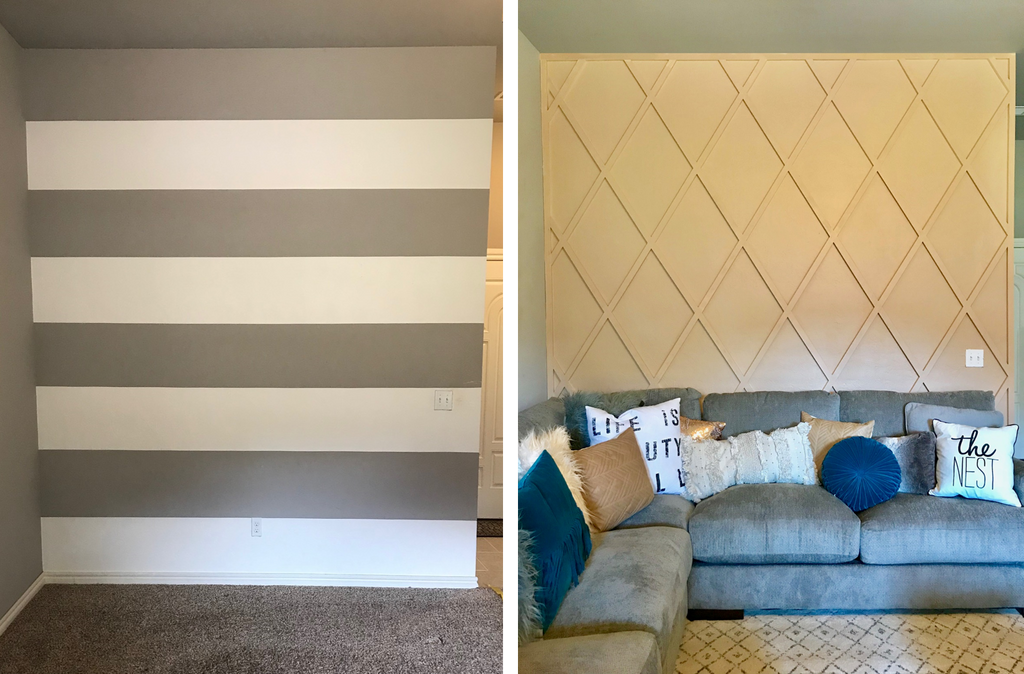 Wall Paneling Before and After