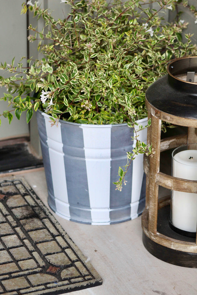 DIY Zinc Flower Pot