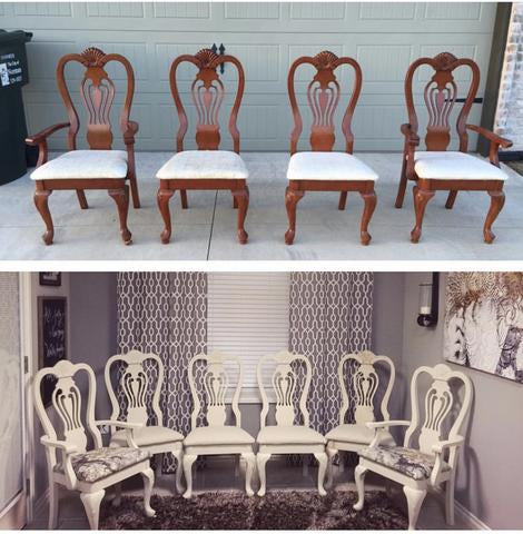 DIY Dining Chair Makeover with Chalk Paint
