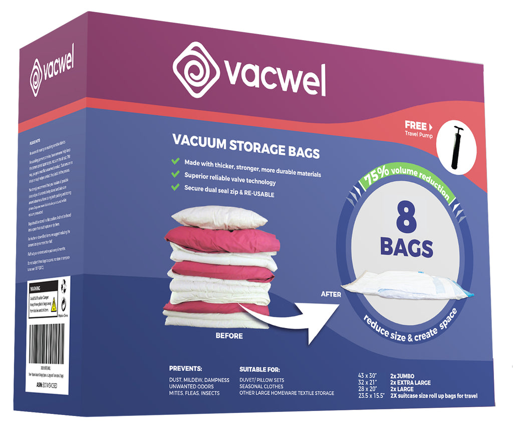 Wiki Reviews rate Vacwel 2 Vacuum Storage Bags Product