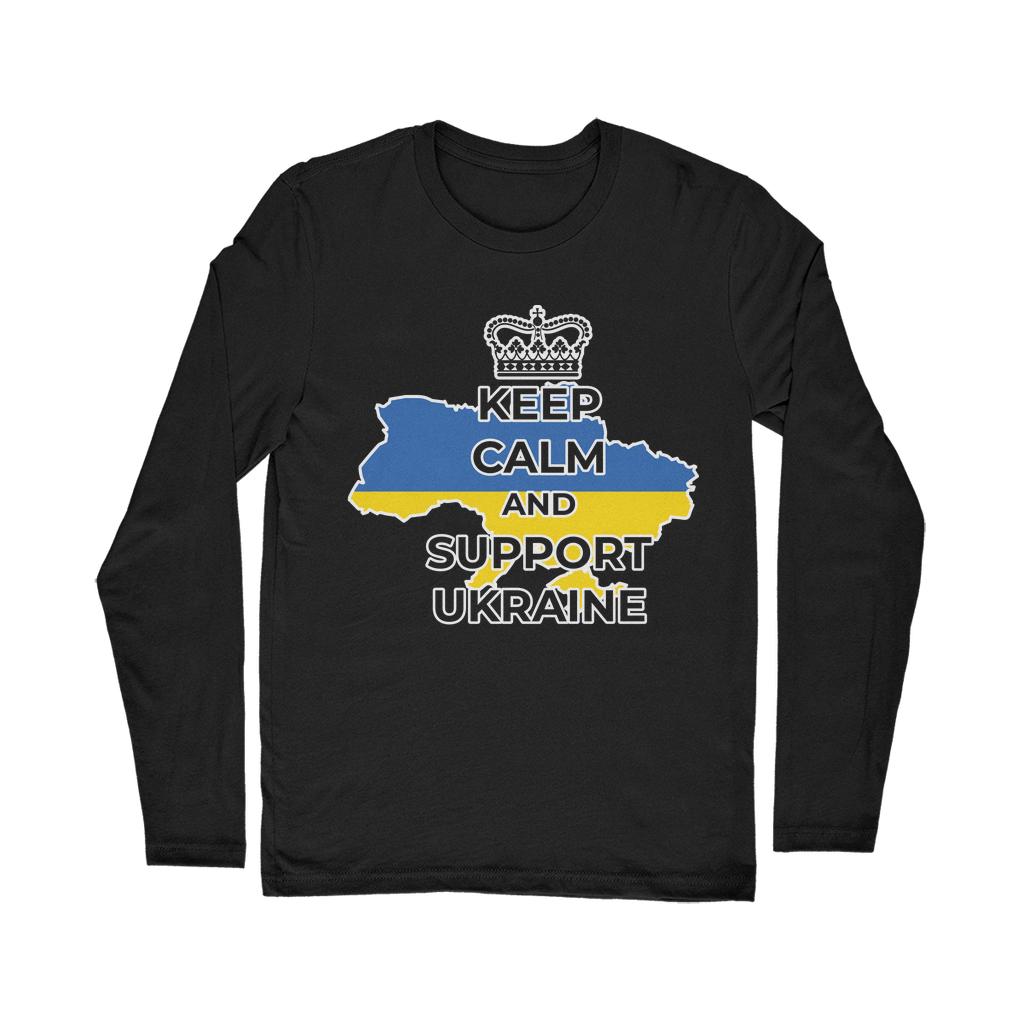 Keep Calm and Support Ukraine Classic Long Sleeve T-Shirt