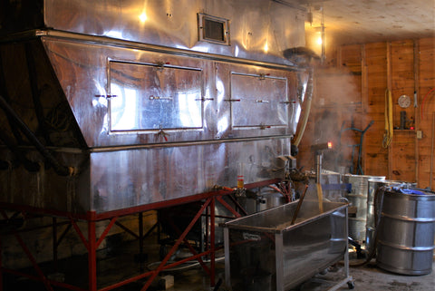 Boiling with steam evaporator