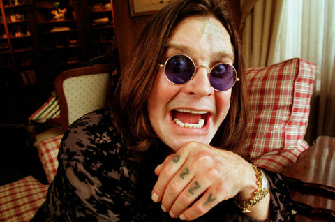 Musician Ozzy Osbourne making a funny face