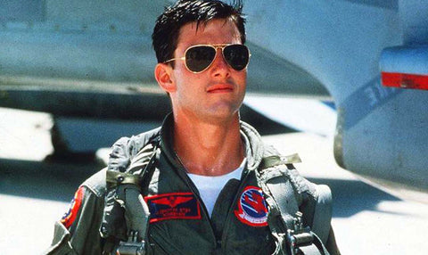 Tom Cruise as Lt. Pete "Maverick" Mitchell in the movie Top Gun
