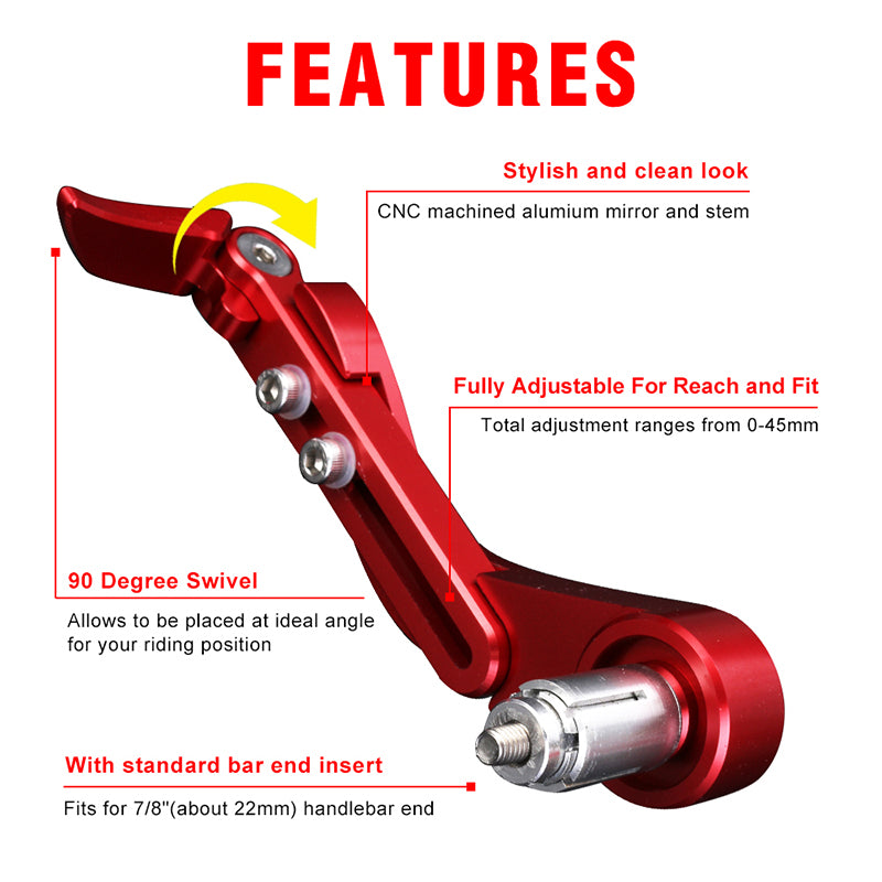 Motorcycle 22mm Bar End Lever Guards Protectors Brake Protection CNC Neverland