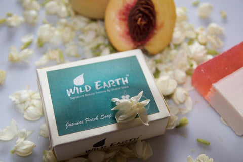 Wild Earth Refreshing Jasmine Peach Soap 100Gms