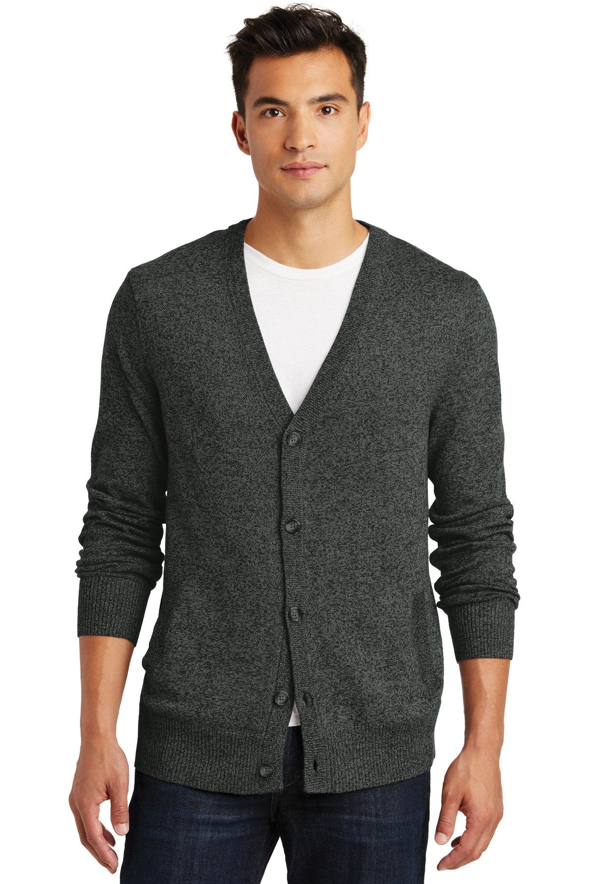 District Made DM315 - Mens Cardigan Sweater