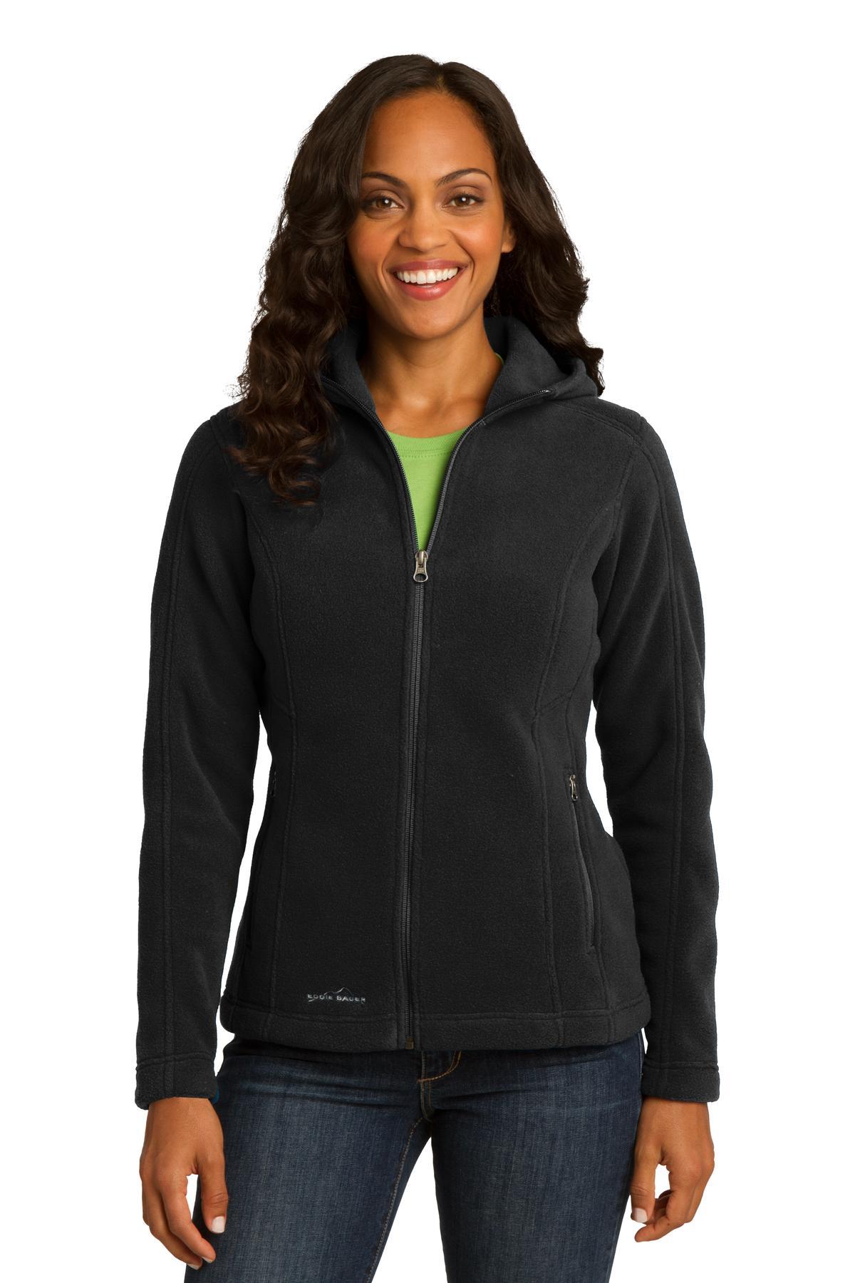 Eddie Bauer EB206 - Ladies Hooded Full-Zip Fleece Jacket