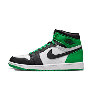 Air Jordan 1 High Black and Lucky Green