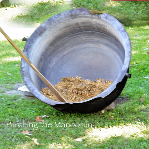 Parching the Wild Rice