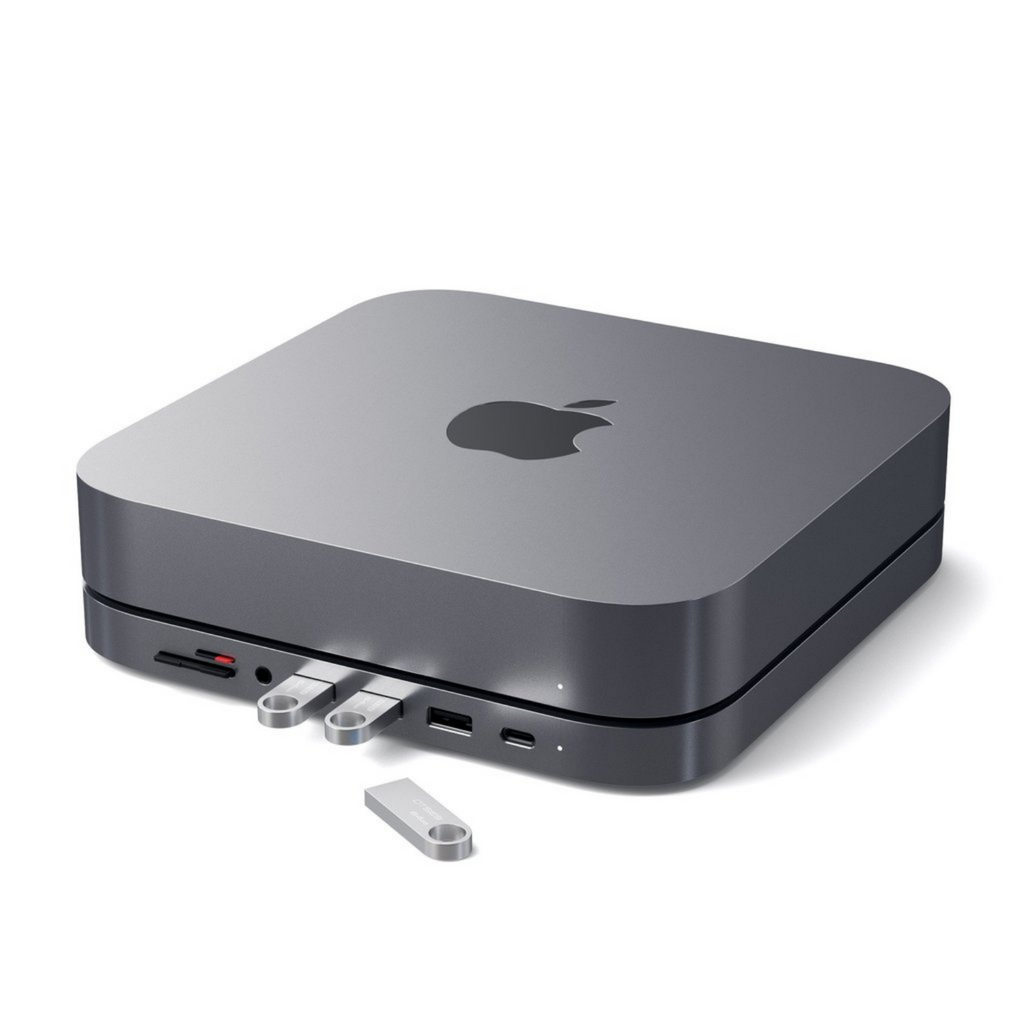 Satechi Type-C Aluminum Stand & Hub for Mac mini (Intel only) from