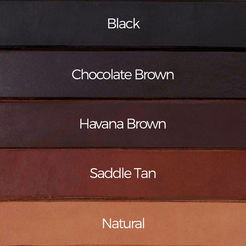 Men's Casual Solid Leather Belt Colour Comparison Chart