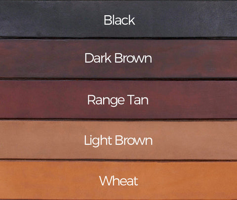 Men's Formal Solid Leather Belt Colour Comparison Chart