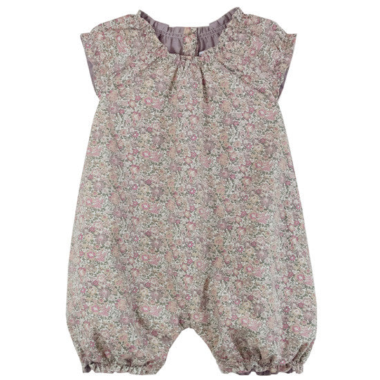 Liberty Print Romper Purple
