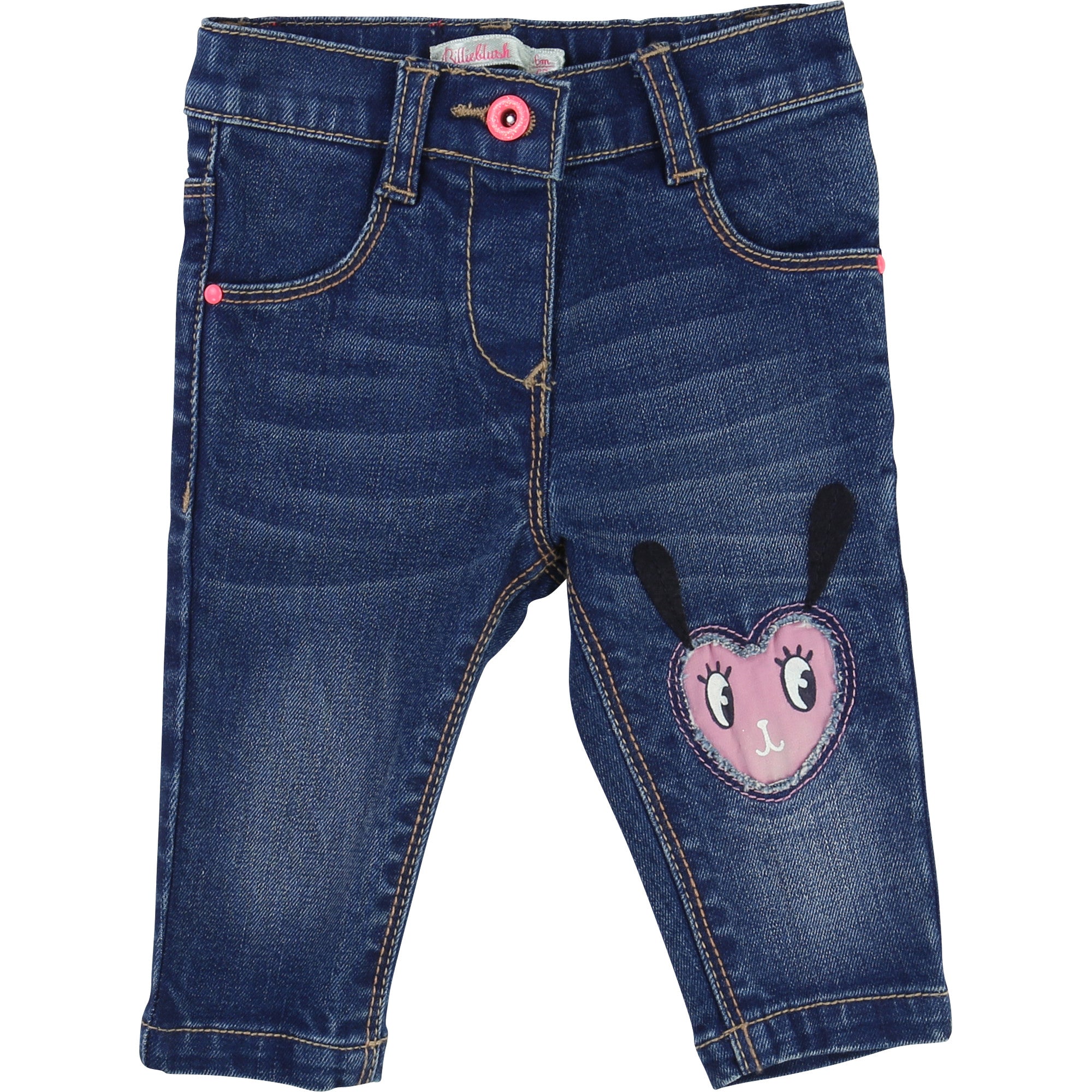 Blue Jeans With Knee Design
