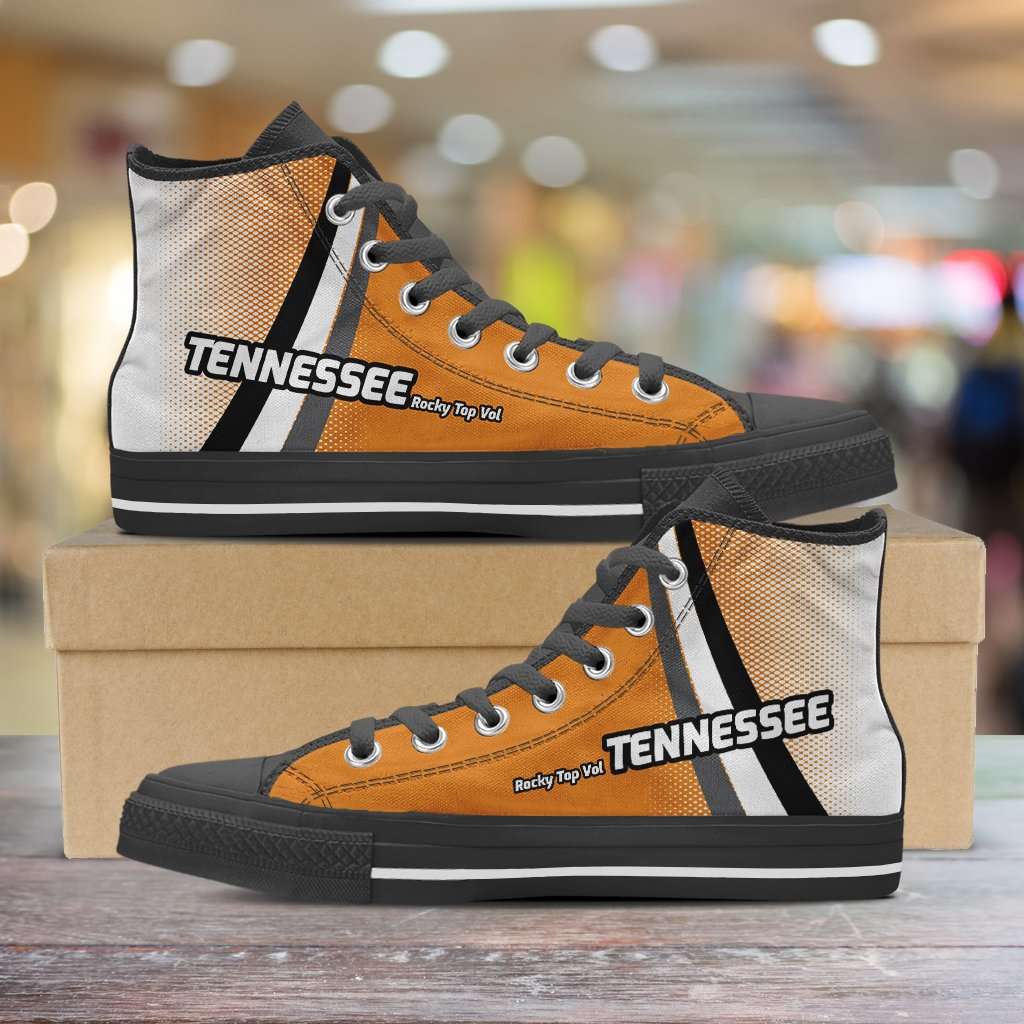 Tennessee Volunteers Basketball Fans Canvas High Top Shoes Designs by MyUtopia Shout Out