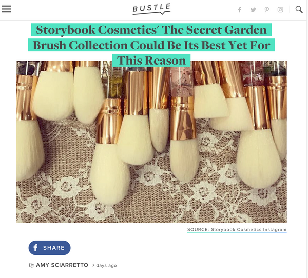 Storybook Cosmetics' The Secret Garden Brush Collection Could Be Its Best Yet For This Reason: Bustle Feature