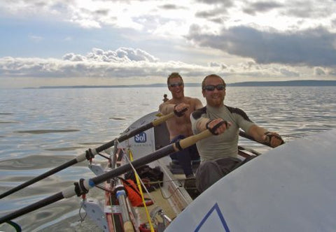 NewGrip Rowing Gloves in Action on the Open Ocean
