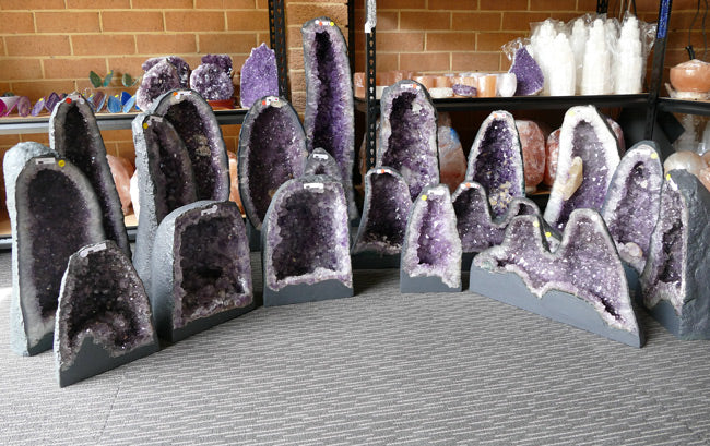 amethyst geode caves big and small