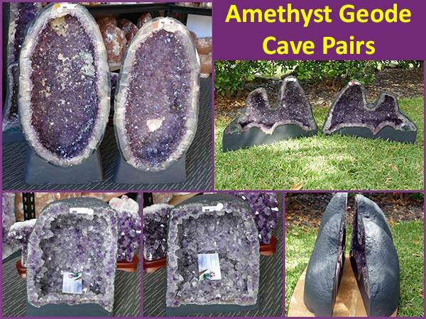 amethyst geode cave pairs