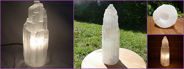 best selenite tower lamps