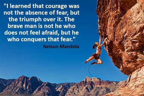 nelson mandela quote on courage inspiration