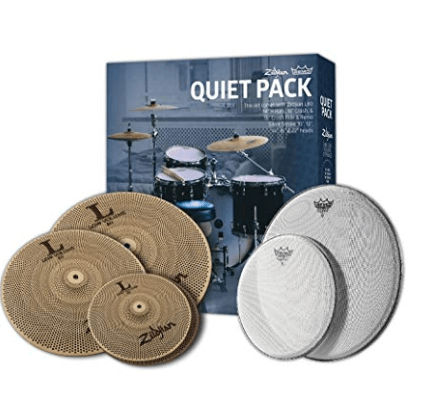 Zildjian L80 Low Noise Cymbal and Remo Silent Stroke Set