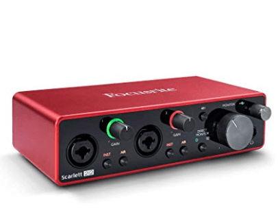 Gift Guide for Keyboard Players Scarlet focusrite 212 audio interface