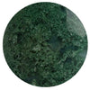 natural green moss agate stone - satin crystals meanings