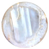 natural white agate stone - satin crystals meanings