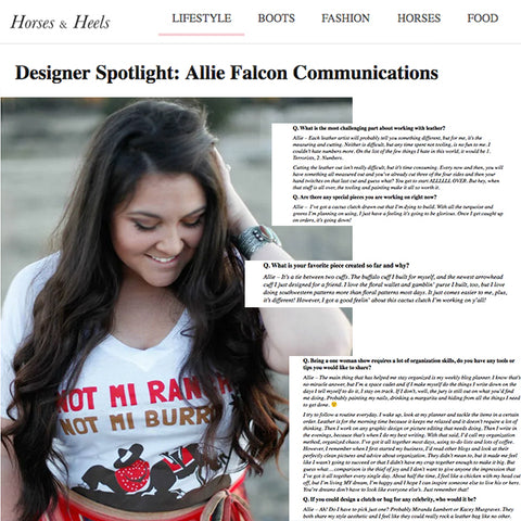 Allie Falcon Designer Interview