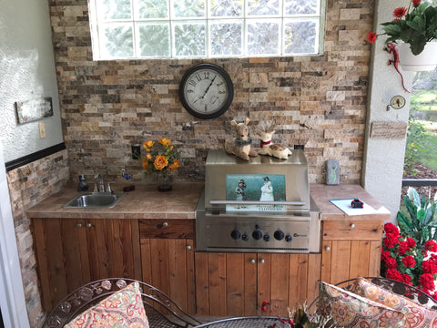 Outdoor kitchen: before view