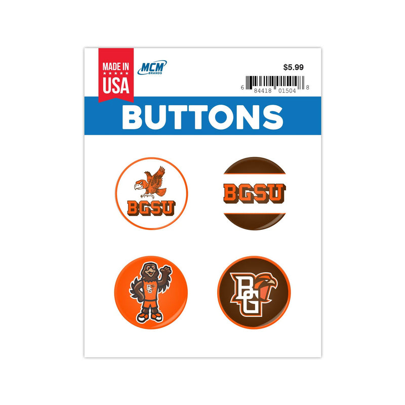 BGSU Button 4PK