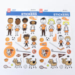 BGSU Family Stick Figure Multi-Purpose Stickers