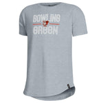 Girl's BGSU Under Armour Steel Heather Tee