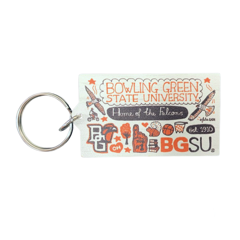 Julia Gash BGSU Wooden Keychain